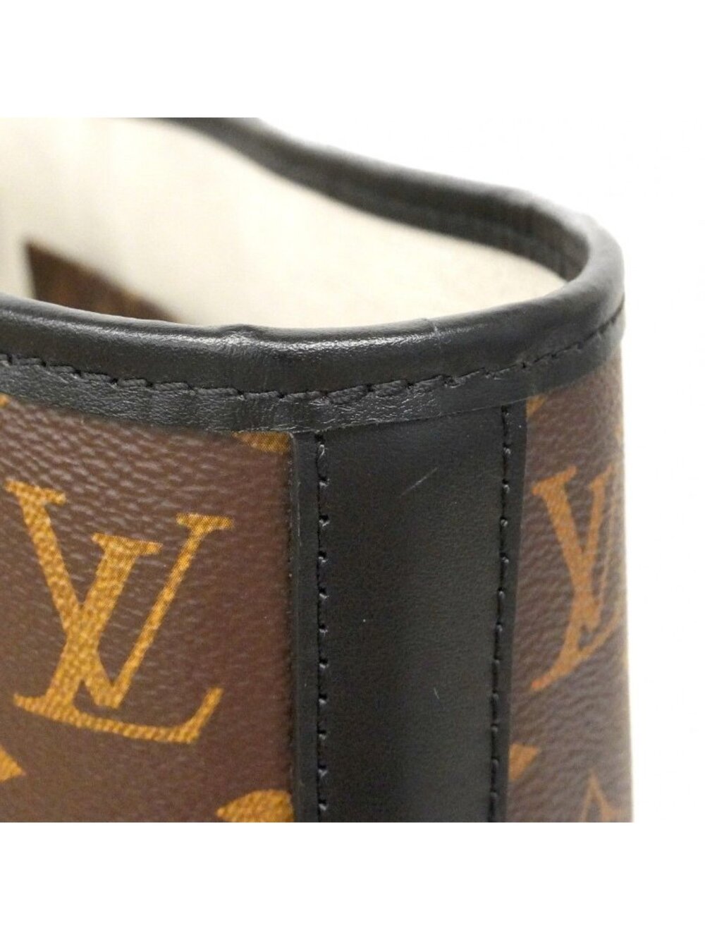 Louis Vuitton Tote Monogram Macassar Weekend PM Brown Noir 2-Way - Picture 7 of 10